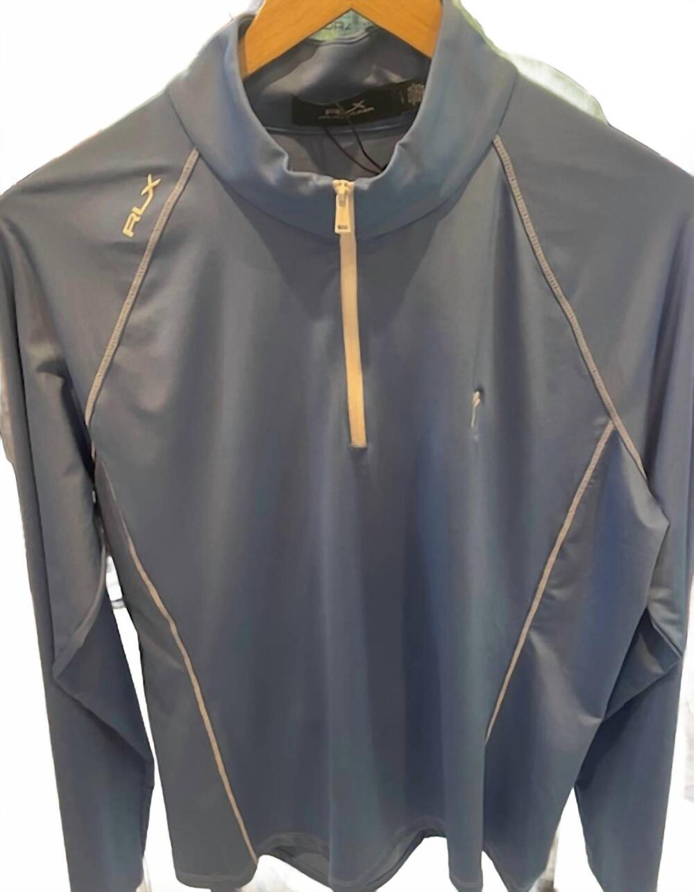 NEW RLX RALPH LAUREN women's concept 1 long sleeve top in blue
